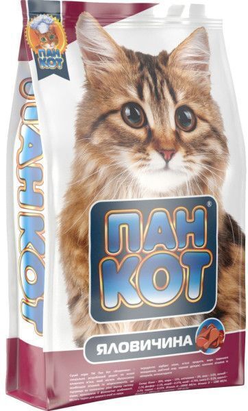 Сухий корм для кішок Пан Кот Яловичина 400 г (4820111140374) фото1