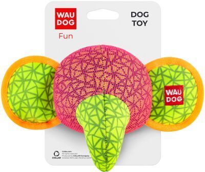 Іграшка для собак WAUDOG Fun Слон 20х14 см рожева (62047) фото1
