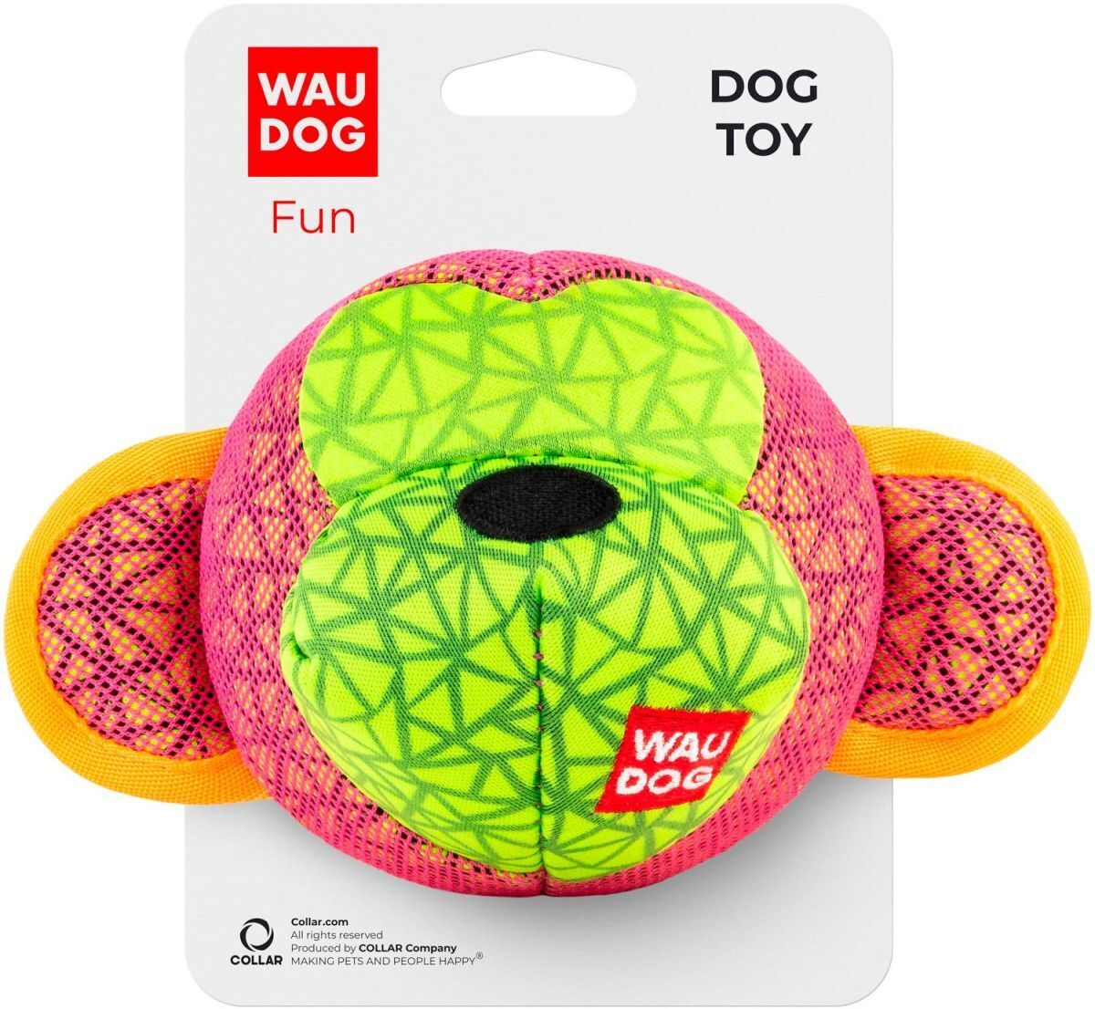 Іграшка для собак WAUDOG Fun Мавпа 16х10 см рожева (62037) фото1