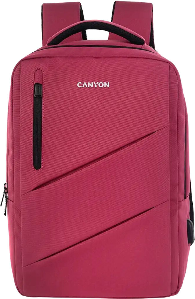 Рюкзак для ноутбука Canyon BPE-5 Urban USB 15.6'' 12-18L Burgundy (CNS-BPE5BD1) фото1