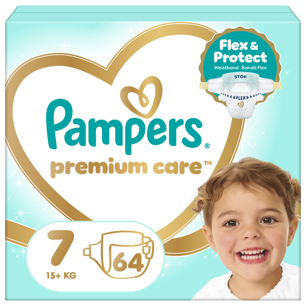 Підгузки Pampers Premium Care Розмір 7 15+ кг 64 шт (8006530260145) фото1