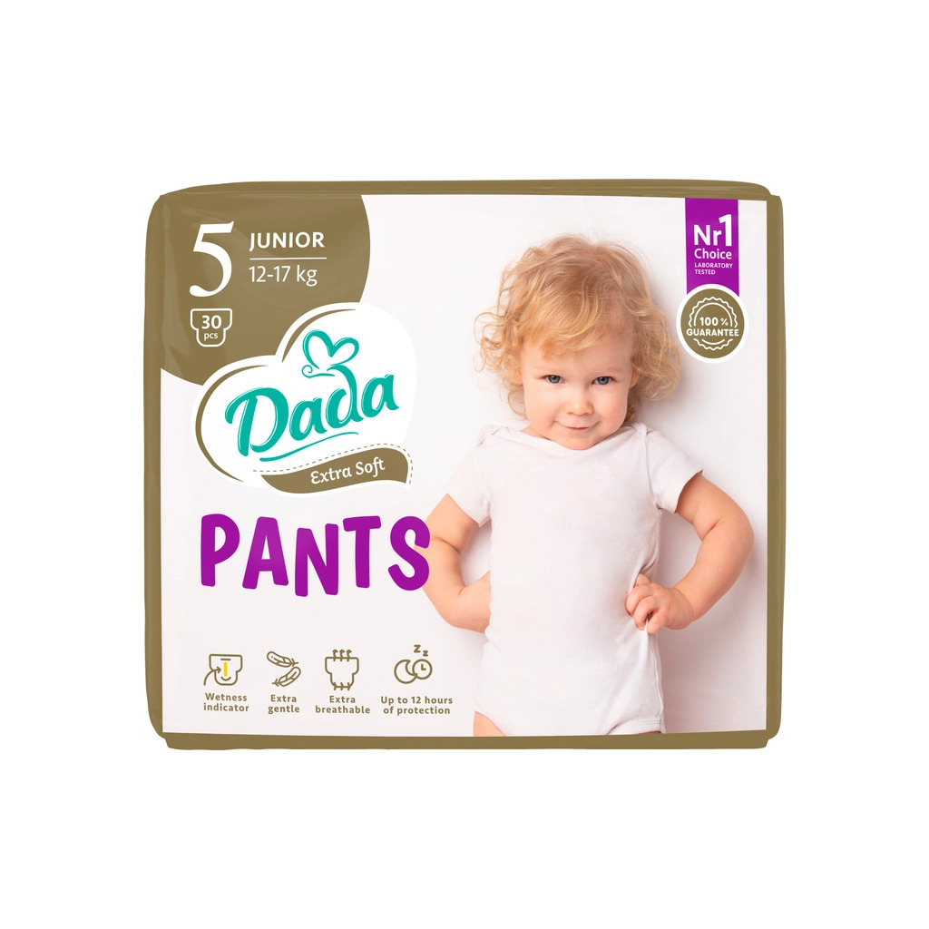 Подгузники Dada Extra Soft 5 Junior (12–17 кг) 30 шт. (4820174980658) фото1