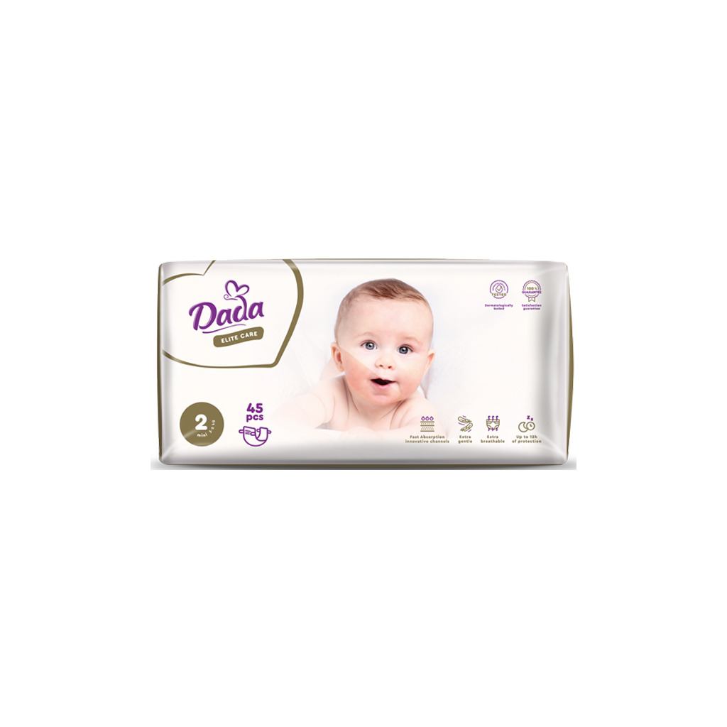 Подгузники Dada Elite Care Mini 2 (3–5 кг) 45 шт. (4820174981082) фото1
