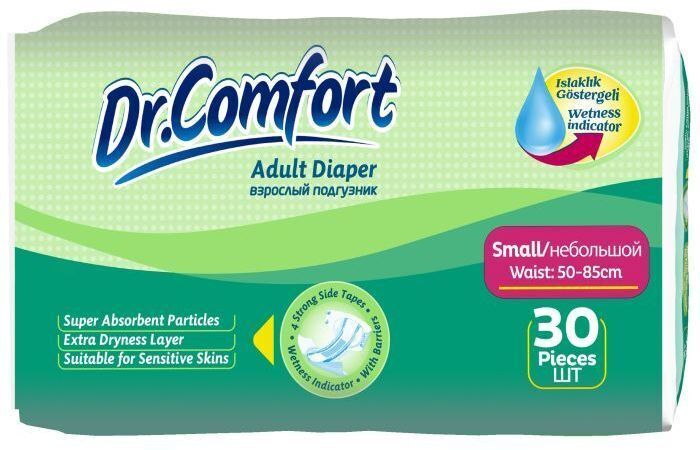 Подгузники для взрослых Dr.Comfort Small 5 капель 30 шт (8680131200993) фото1