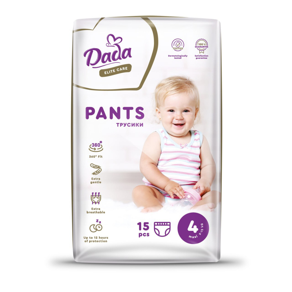 Подгузники Dada Elite Care Maxi 4 (9–15 кг) 15 шт. (4820174980726) фото1