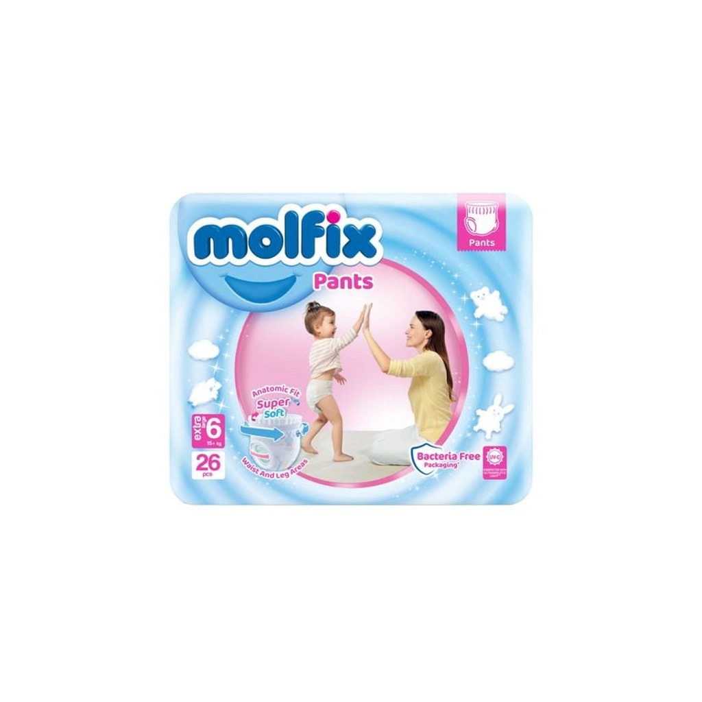 Подгузники-трусики Molfix 6 Extra Large 15+ кг 20 шт. (8690536842643) фото1