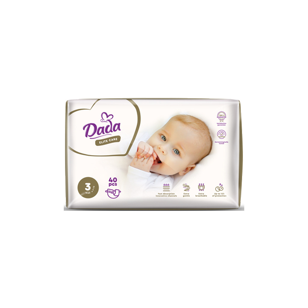 Подгузники Dada Elite Care MIDI 3 (4-9 кг) 40 шт (4820174981099) фото1