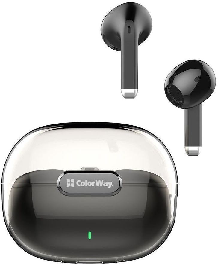 Навушники СolorWay Slim TWS-2 Earbuds Black (CW-TWS2BK) фото1