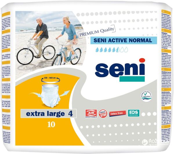 Подгузники для взрослых Seni Active Normal Extra Large 10 шт (5900516693060_5900516691844)