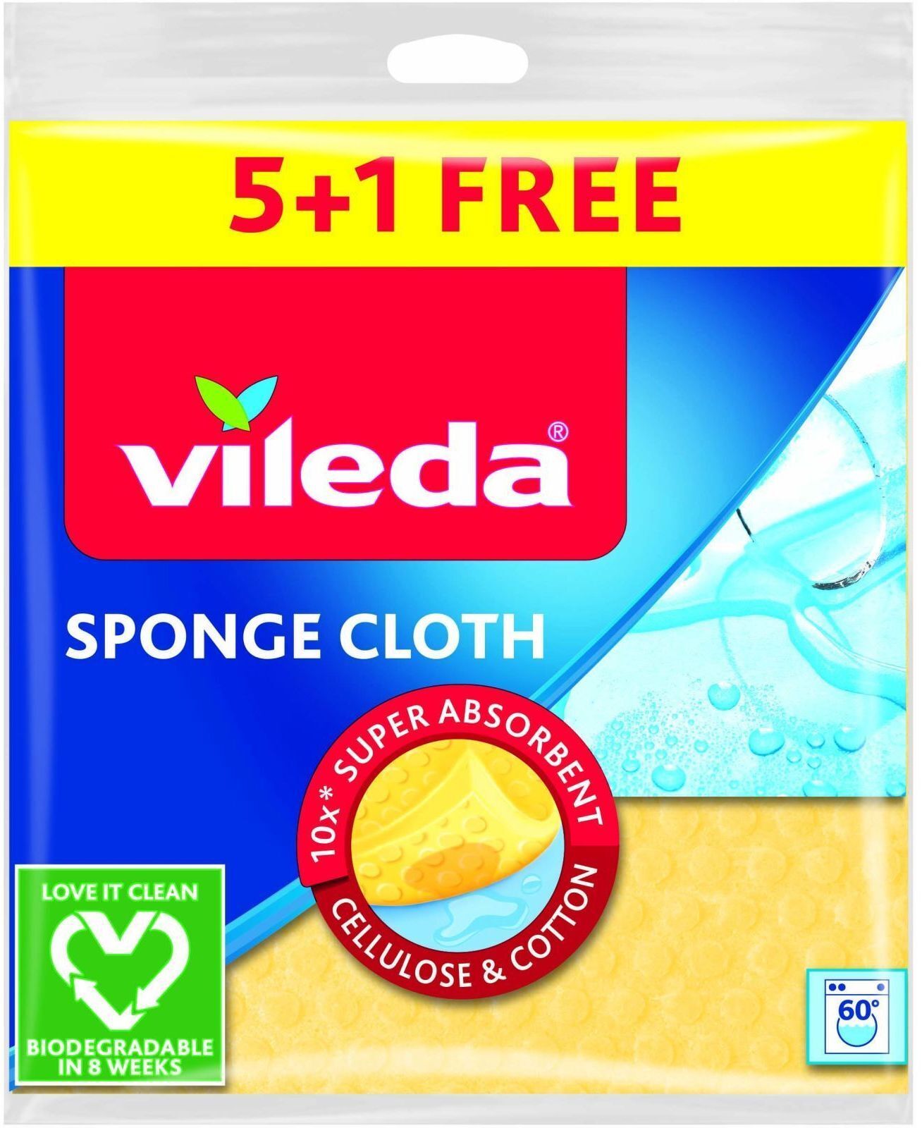 Салфетки для уборки Vileda Влагопоглощающие 6 шт (4023103127975) фото1