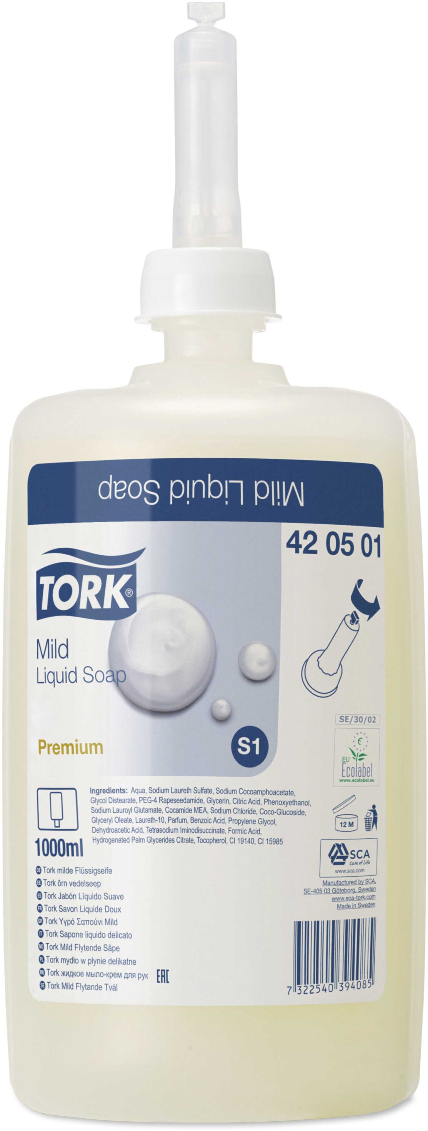 Жидкое мыло Tork Premium 1 л (7322540394085) фото1