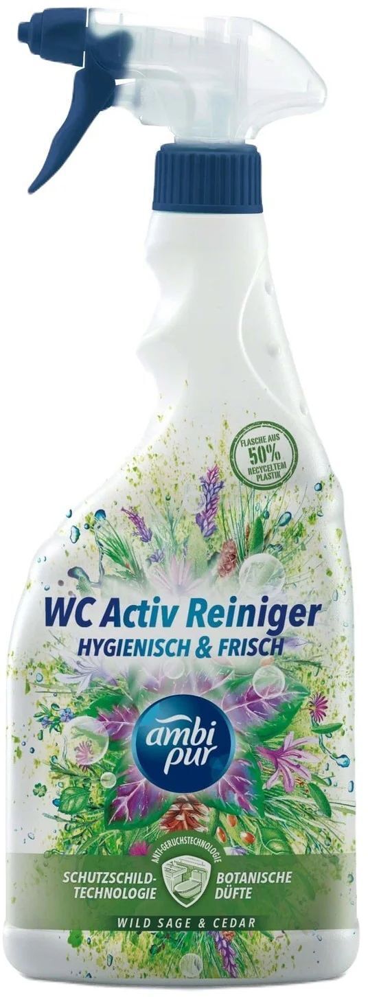 Спрей для чистки ванн Ambi Pur WC Шалфей 750 мл (8435495821106) фото1