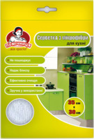 Салфетки для уборки Помощница С микрофибры Для кухни 35 х 30 см 1 шт. (4820164965764)