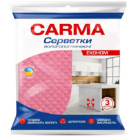 Салфетки для уборки Carma влаговпитывающие 3 шт. (4823098414636)