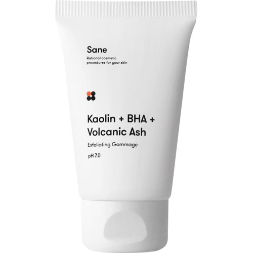 Скраб для обличчя Sane Kaolin + BHA + Volcanic Ash Exfoliating Gommage PH 7.0 Гомаж із саліциловою кислотою 40 мл (48202
