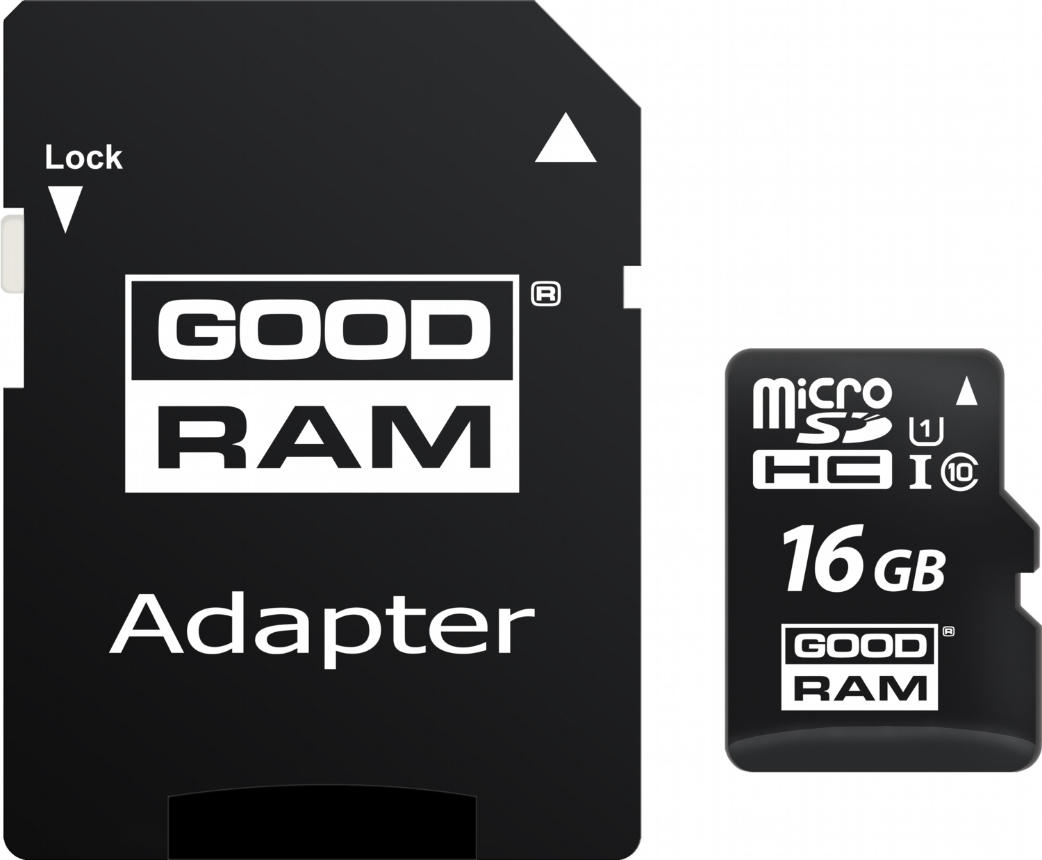 Карта памяти Goodram MicroSDHC 16GB UHS-I Class 10 + SD-adapter (M1AA-0160R12)