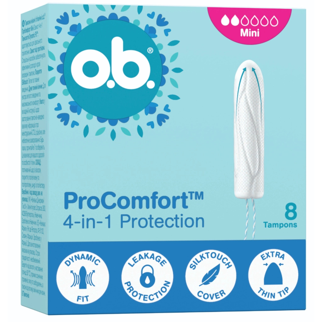 Тампоны o.b. ProComfort Mini 8 шт. (3574661900223) фото1