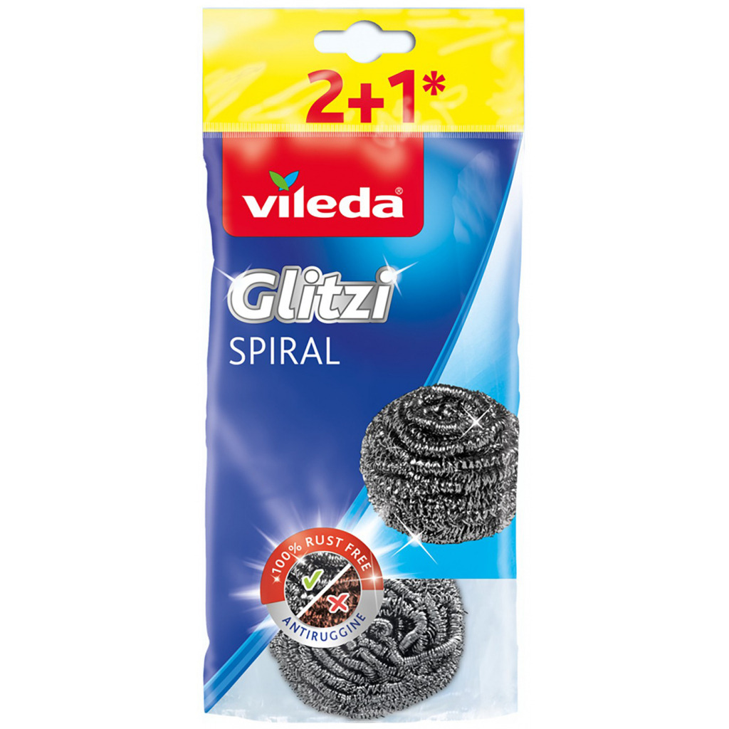 Скребок Vileda Glitzi Spiral 3 шт. (4023103210370) фото1