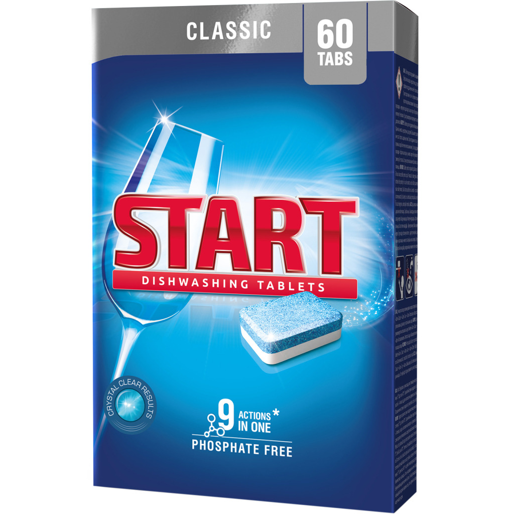 Таблетки для посудомоечных машин Start Classic 60 шт. (4820207100046) фото1