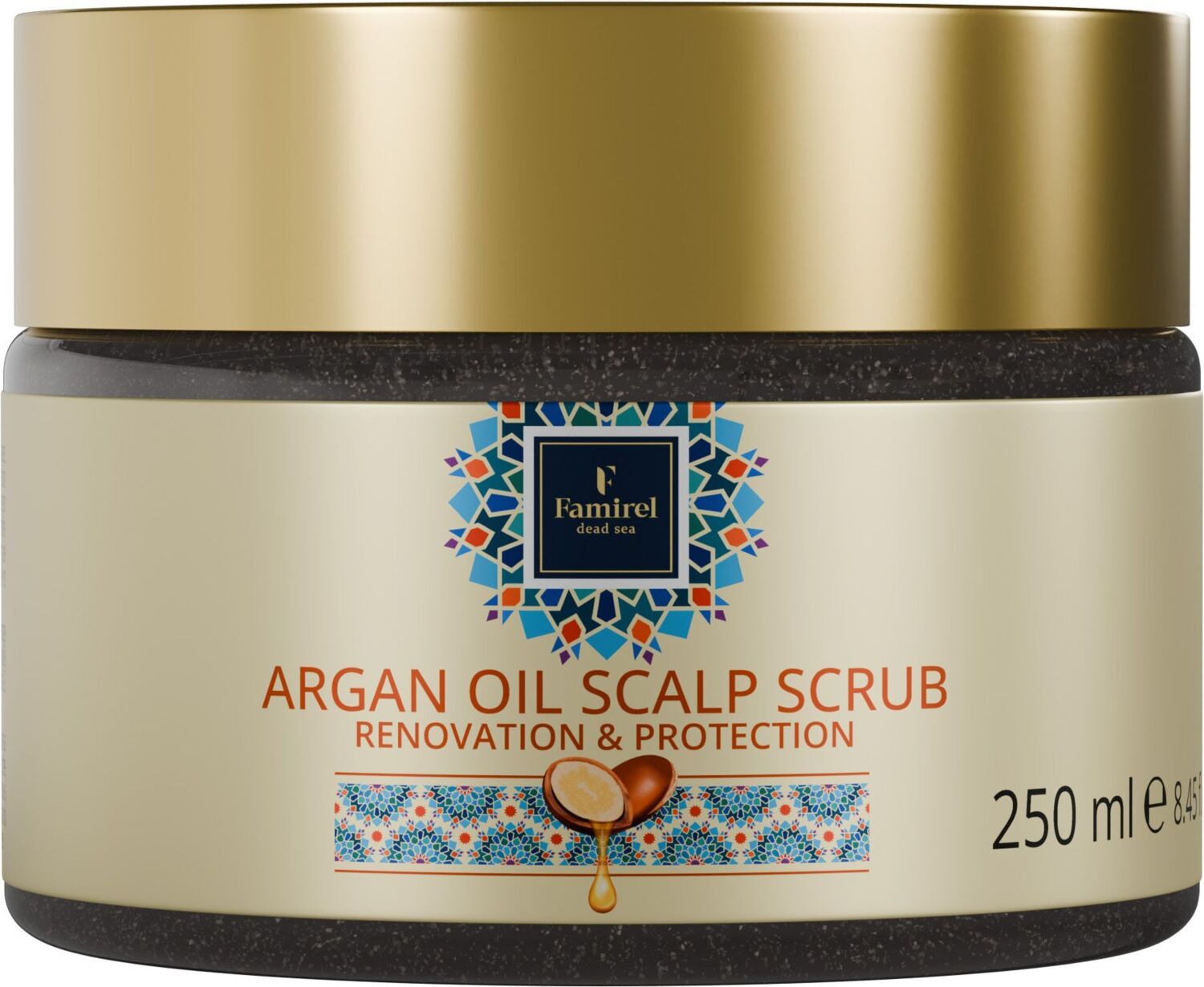 Скраб для кожи головы Famirel Argan Oil Защита и восстановление 250 мл (7290114085908)