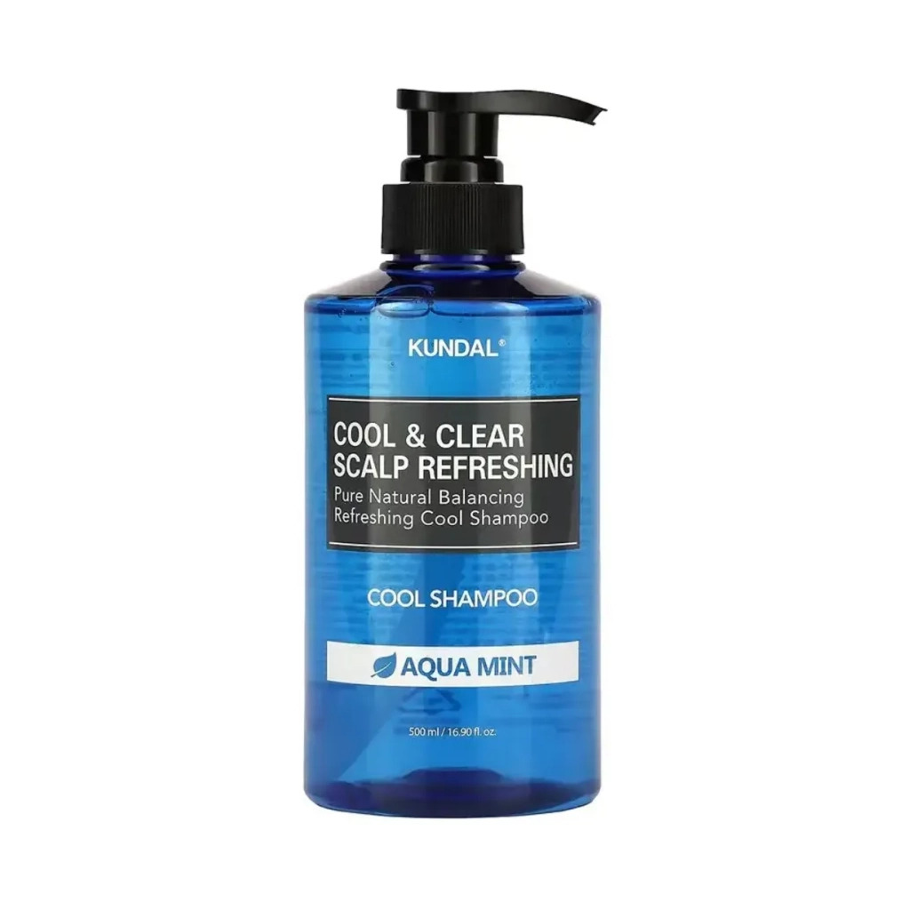 Шампунь Kundal Cool & Clear Scalp Refreshing Shampoo Aqua Mint 500 мл (8809693253265) фото1