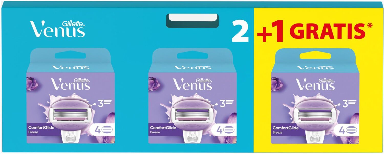 Сменные кассеты Gillette Venus ComfortGlide Breeze 8+4 шт (8700216876193)