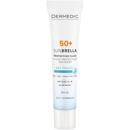 Средство от загара Dermedic Sunbrella SPF 50+ PPD 30 Матировочный солнцезащитный флюид 40 мл (5901643178109)