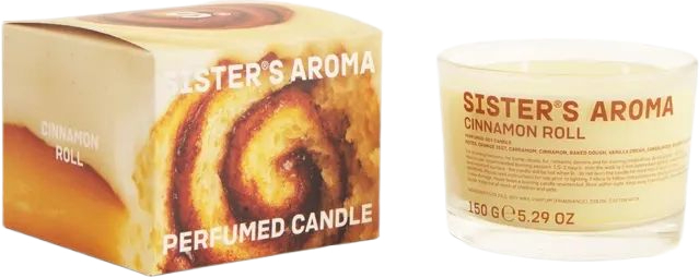 Ароматична свічка Sister's Aroma Cinnamon Roll 150 г (4820227786367) фото1