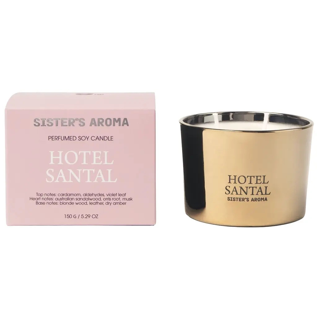Ароматична свічка Sister's Aroma Hotel Santal 150 г (4820227786169) фото1