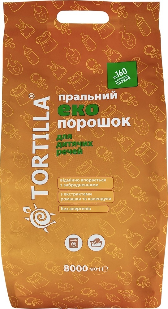 Пральний порошок Tortilla Еко Для дитячих речей 8 кг (4820178061018) фото1