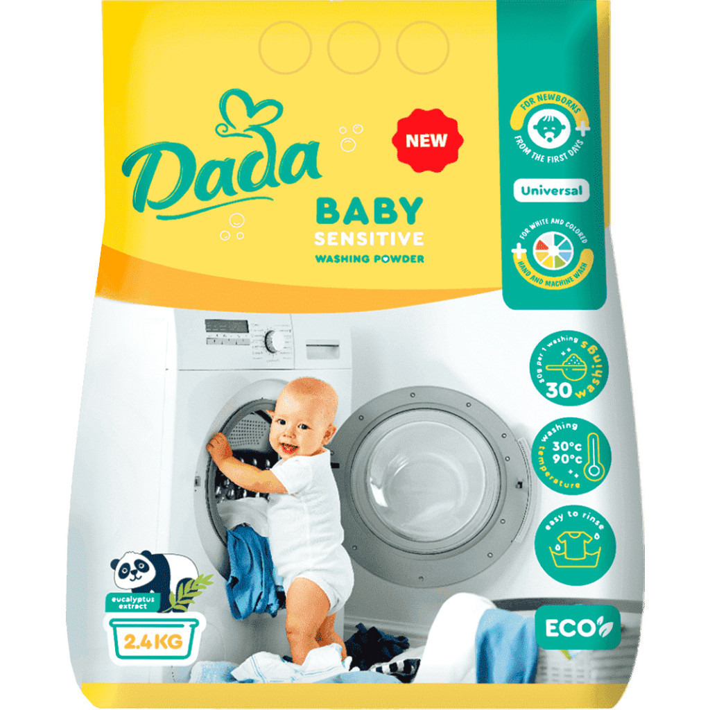 Пральний порошок Dada для прання дитячих речей 2.4 кг (4820174980344) фото1