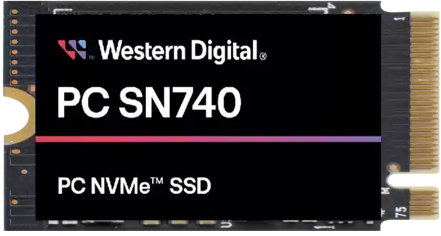 SSD Накопитель WD M.2 2242 256GB Black SN740 (SDDPMQD-256G) фото1