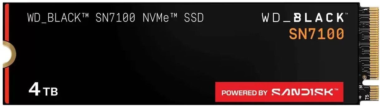 SSD Накопичувач WD M.2 2280 4TB Black SN7100 (WDS400T4X0E-00CJA0) фото1