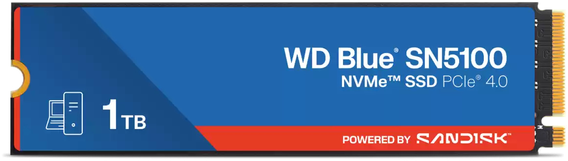 SSD Накопичувач WD M.2 2280 1TB Blue SN5100 (WDS100T5B0E-00CPE0) фото1