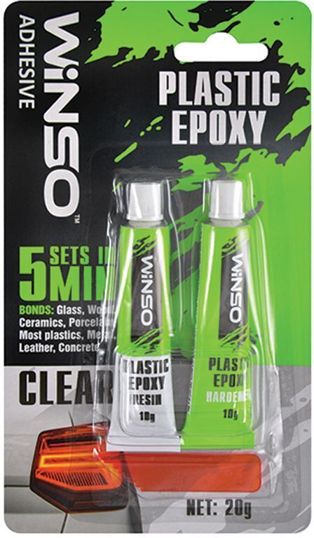 Автомобільний клей WINSO епоксидний двокомпонентний Plastic Epoxy 20g (300400) фото1