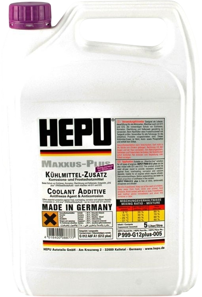 Антифриз HEPU G12plus 5л фіолетовий (P999-G12plus-005) фото1