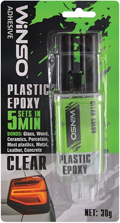 Автомобільний клей WINSO епоксидний двокомпонентний Plastic Epoxy 30g (300600) фото1