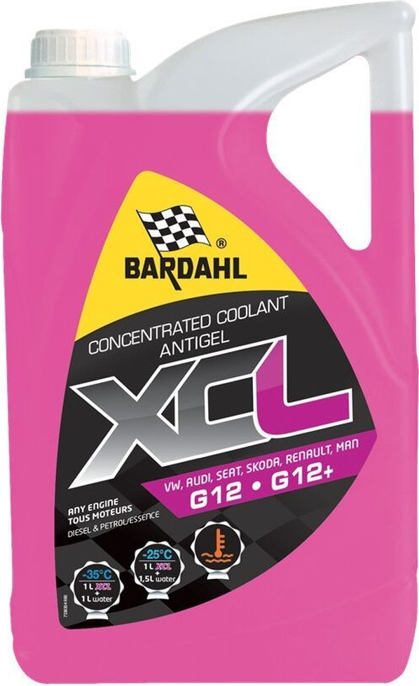 Антифриз BARDAHL G12+ RED ANTIFREEZE - ANTIGEL ROUGE червоний 5л (7113R) фото1