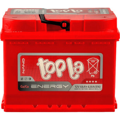 Акумулятор автомобільний Topla 66 Ah/12V Energy Euro (108 066) фото1