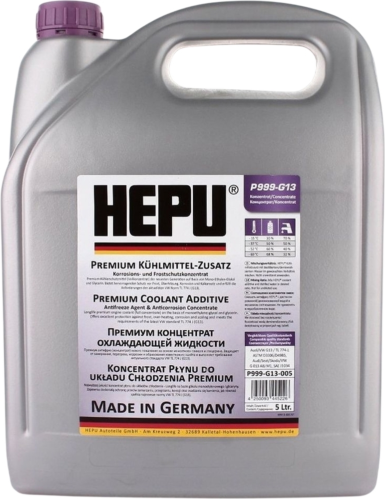 Антифриз HEPU G13 5л purple (P999-G13-005)