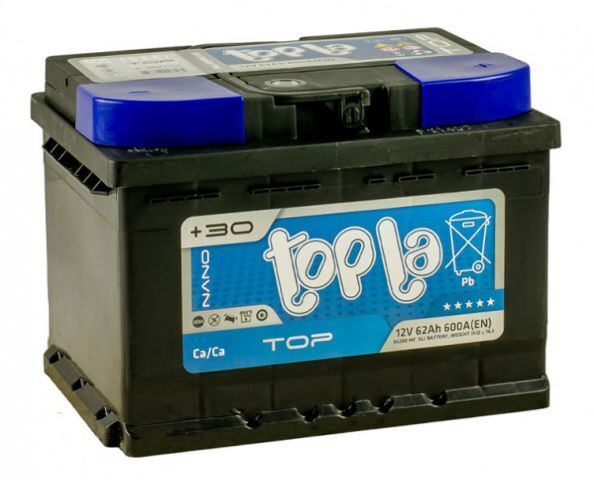 Акумулятор автомобільний Topla 62 Ah/12V TOP Euro (118 662) фото1