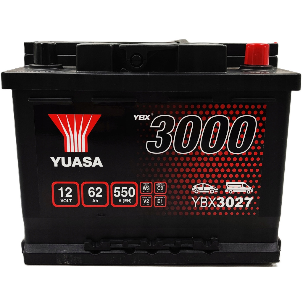 Акумулятор автомобільний Yuasa 12V 62Ah SMF Battery (YBX3027) фото1
