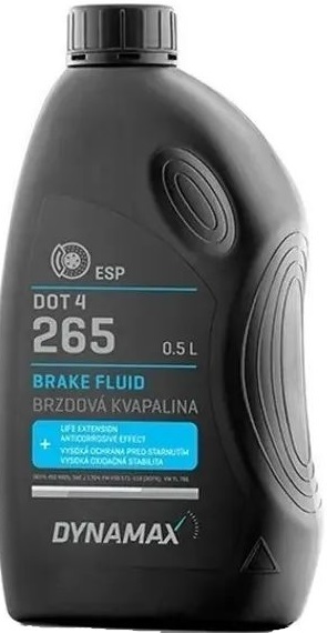 Гальмівна рідина DYNAMAX 265 DOT4 0,5 л фото1