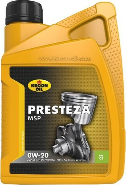 Моторна олива Kroon-Oil Presteza MSP 0W-20 1л (KL 36495) фото1
