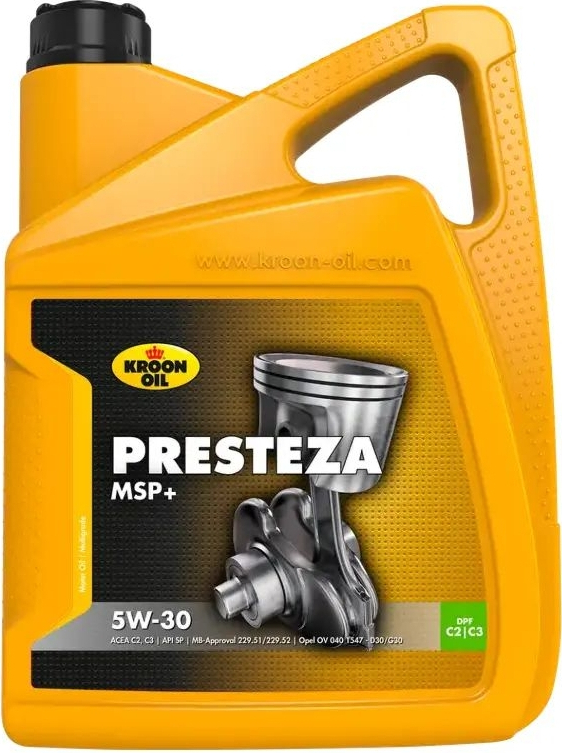 Моторна олива Kroon-Oil PRESTEZA MSP+ 5W-30 5л (KL 33229) фото1