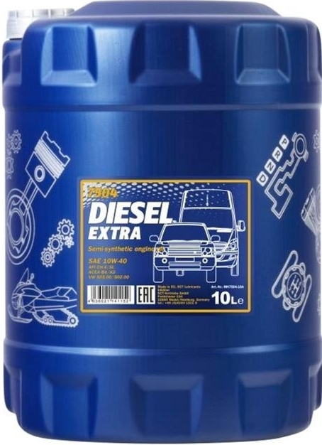 Моторна олива Mannol DIESEL EXTRA 10л 10W-40 (MN7504-10) фото1