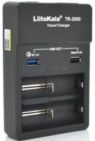 Зарядний пристрій для акумуляторів Liitokala 2 Slots, USB1/QC/3.0, USB2/2.4A, NiMHC(R14)/SC/AA/AAA/17670, Li-ion10440...