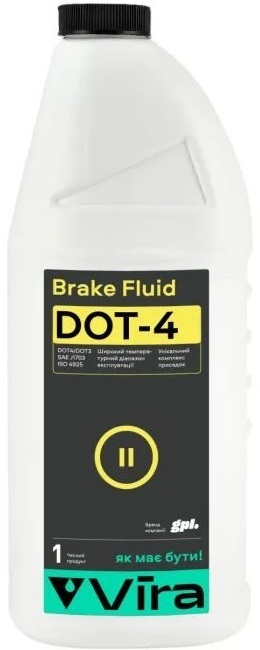 Тормозная жидкость VIRA Brake Fluid DOT-4 1 л (VI1002) фото1