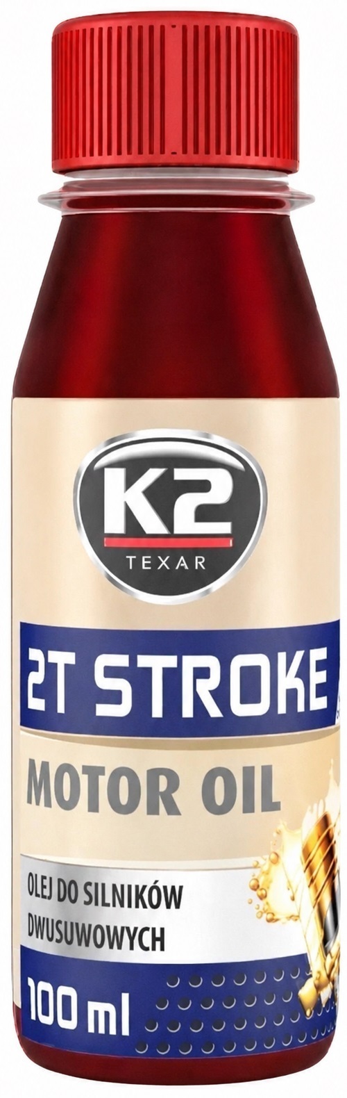 Моторное масло K2 2T Stroke Oil Red 100 мл (O528REDML100E) фото1