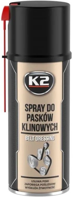 Мастило автомобільне K2 Belt Dressing 400мл (W126) фото1